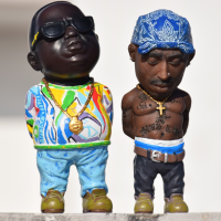 Big Shakur 2pac Notorious Biggie Action Figure Rap Figurine Star Ornament