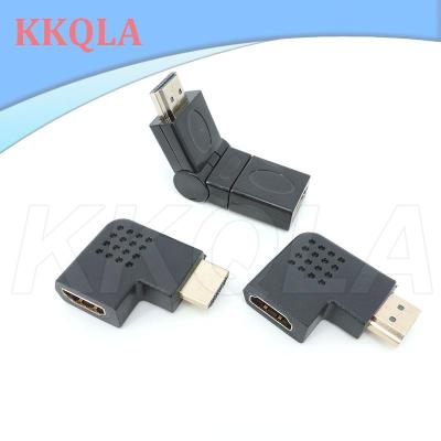 QKKQLA Adjustable 90 270 Degree Hdmi-Compatible Male Female Connector Adapter Video Cable Plug Extender Converter For Hdtv Tv 4K