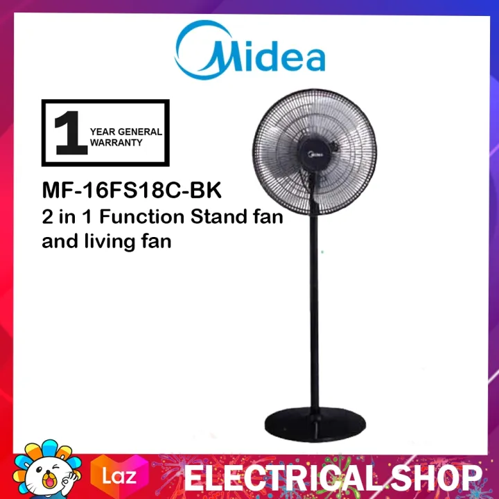 Midea Stand Fan 16 Mf 16fs18c Bk Mf16fs18cbk Mf 16fs18c Mf16fs18c Black Lazada