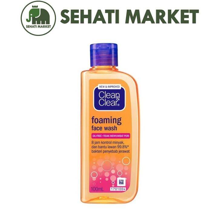 CLEAN & CLEAR FACE WASH FOAMING 100ml Lazada Indonesia