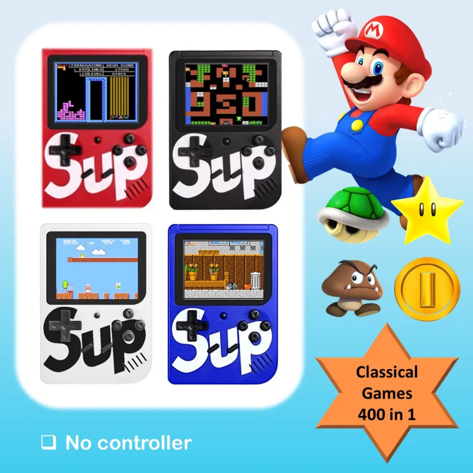 Shop Portable Game Boy Super Mario Gaming Funny Games 400 In 1 Gameboy 2  Player Rss_400 Sup Game Console Emulator Retro Tv Mini Gaming Anak Gamepad  复古游戏机 online - Nov 2023