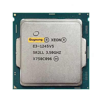 YZX Xeon E3 1245V5 E3 E3-1245 V5 V5 3.5 GHz ใช้ Quad-Core แปด-Thread เครื่องประมวลผลซีพียู80W LGA 1151