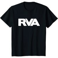 [S-5XL] เสื้อยืดแขนสั้น คอกลม ผ้าฝ้ายแท้ พิมพ์ลายโลโก้ RVA ขนาดใหญ่ คุณภาพสูง แฟชั่นสําหรับผู้หญิง  69K2