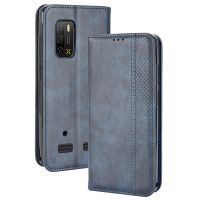 สำหรับ Ulefone Armor X10 / X10 Pro Magnetic Buckle Retro Texture Leather Phone Case