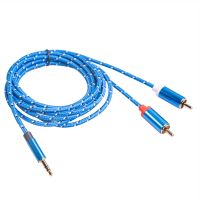 RCA Cable 3.5mm Jack Male to 2 RCA Male Earphone Aux Audio Splitter Cable for Amplifier Phone Headphone