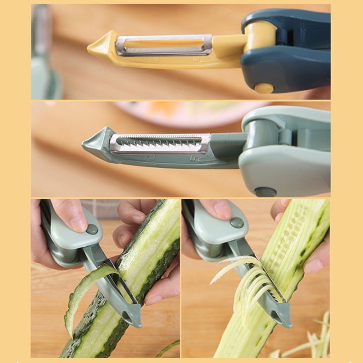 2-in-1พับ-peeler-slicer-shredder-peeler-julienne-zesters-เครื่องตัด-multi-ใบมีดสแตนเลสขูดอุปกรณ์ครัว-vip