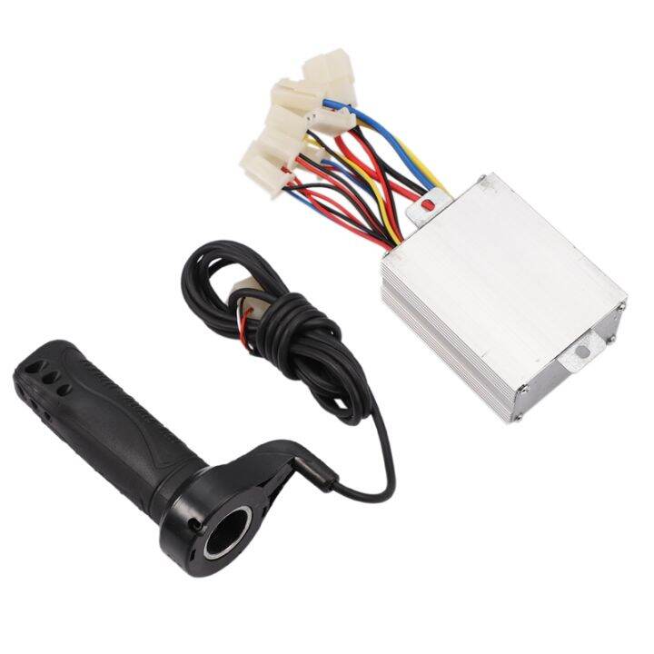 24v-500w-dc-electric-bike-motor-brushed-controller-box-with-brush-controller-long-line-turn-handlebar-for-electric-bicycle-scooter-e-bike-accessory