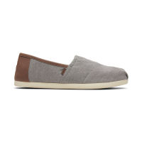 TOMS รองเท้าลำลองผู้ชาย แบบสลิปออน (Slip on) รุ่น Alpargata Seasonal Frost Grey Chambray  (A) รองเท้าลิขสิทธิ์แท้