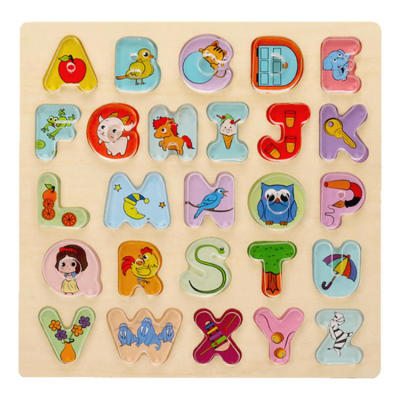 Letter Puzzle Kids Alphabet Learning Toys Early Learning Alphabet Puzzle Develops Hand Eye Coordination Preschool Alphabet Learning Puzzles carefully