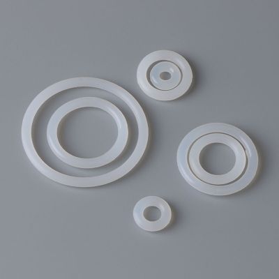 10pcs White VMQ Silicone Ring Gasket CS 1.5mm OD 5mm ~ 80mm Silicon O Rings Gasket Food Grade Rubber o-ring Washers Seal Gas Stove Parts Accessories