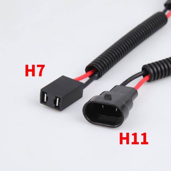 h7กับตัวเชื่อมต่อสำหรับการแปลง-h11-wi-harness-ไฟหน้าไฟตัดหมอกปลั๊ก2-5มม-คุณภาพดีขั้วต่อหลอดไฟ-led