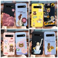 เคส Samsung Galaxy S10 S10 S10e + เคสโทรศัพท์ซิลิโคนนิ่มลายการ์ตูนน่ารักสำหรับ Samsung S10 Plus เคส GalaxyS10