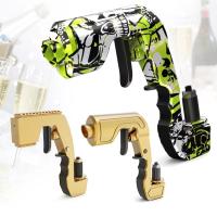 hot【DT】 Gun Beer Wine Dispenser Bottle Ejector  Spray Cap Launcher for Bar