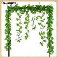 FANGCU272 180ซมของประดับงานแต่งงานอุปกรณ์สำหรับงานปาร์ตี้พวงหรีดต้นไม้เขียวขจีเหมือนจริงแขวนผนังใบเต่าประดิษฐ์เถาวัลย์