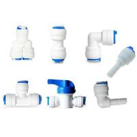 Reverse Osmosis Quick Coupling 1/4 3/8 Hose Connection Tee Y Connector 2 Way Equal Elbow Straight RO Water Plastic Pipe Fitting