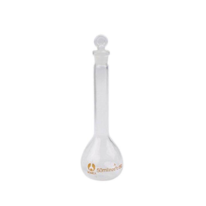【Ready stock】 Volumetric Flask Glassware with Glass Stopper Lab