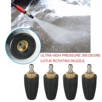 【hot】 Pressure Cleaner Rotating Dirt Blaster Nozzle for Car Washers with 1/4  Plug