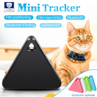 Pet Smart Mini GPS Tracker Pet Locator Anti-lost Waterproof Bluetooth Tracker Triangular Kids Dog Cat Tracker Multiple Colors