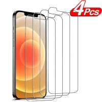 [HOT DOLXIOWEOH 539] 4PCS กระจกนิรภัยสำหรับ iPhone 14 12 13 Pro Mini XR X XS Max Screen Protector สำหรับ iPhone 11 Pro Max 7 8 6S Plus SE 2022แก้ว