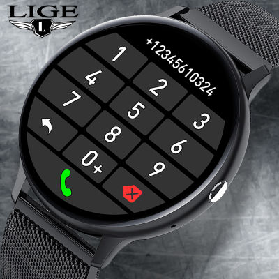 LIGE 2021 Bluetooth Answer Call Smart Watch Men Full Touch Dial Call Fitness Tracker IP67 Waterproof 4G ROM Smartwatch for women