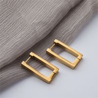 Square Geometric Earrings For Women Rectangular Gold Color Metal Earrings 2021 New Trendy Jewelry Gifts