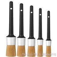 hot【DT】♈☂▧  Car Exterior Interior Detail 5pcs Boar Hair Bristle Brushes for Cleaning Tools Dashboard