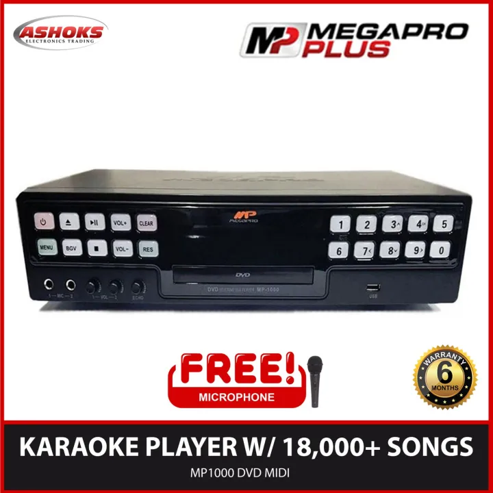 Megapro MP1000 Dvd Karaoke Player / DVD MIDI with 18,000+ Songs with
