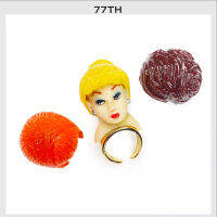 77th Doll changeable wigs แหวนตุ๊กตาเปลี่ยนวิกได้3ทรง