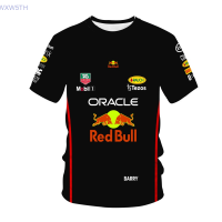 Red 2023！New！Bull Fleet Printed Short Sleeve T-shirt, Plus Size, Summer Fashion, Suitable for Sports and Motorcycle Riding High quality products （Freeprinting of names）