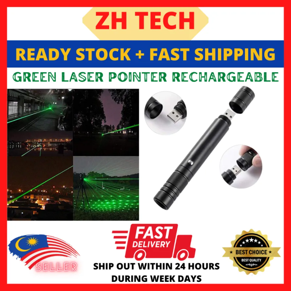 Green Laser Pointer High Power Long Range Adjustable Focus