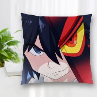 （ALL IN STOCK XZX）La Kill anime style pillowcases for sofas/home/car accessories   (Double sided printing with free customization of patterns)