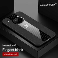 LEEWINDA เคสโทรศัพท์ Huawei Y9A,การต่อสู้สามแบบผ้าขอบนิ่มกันกระแทกฝาหลัง