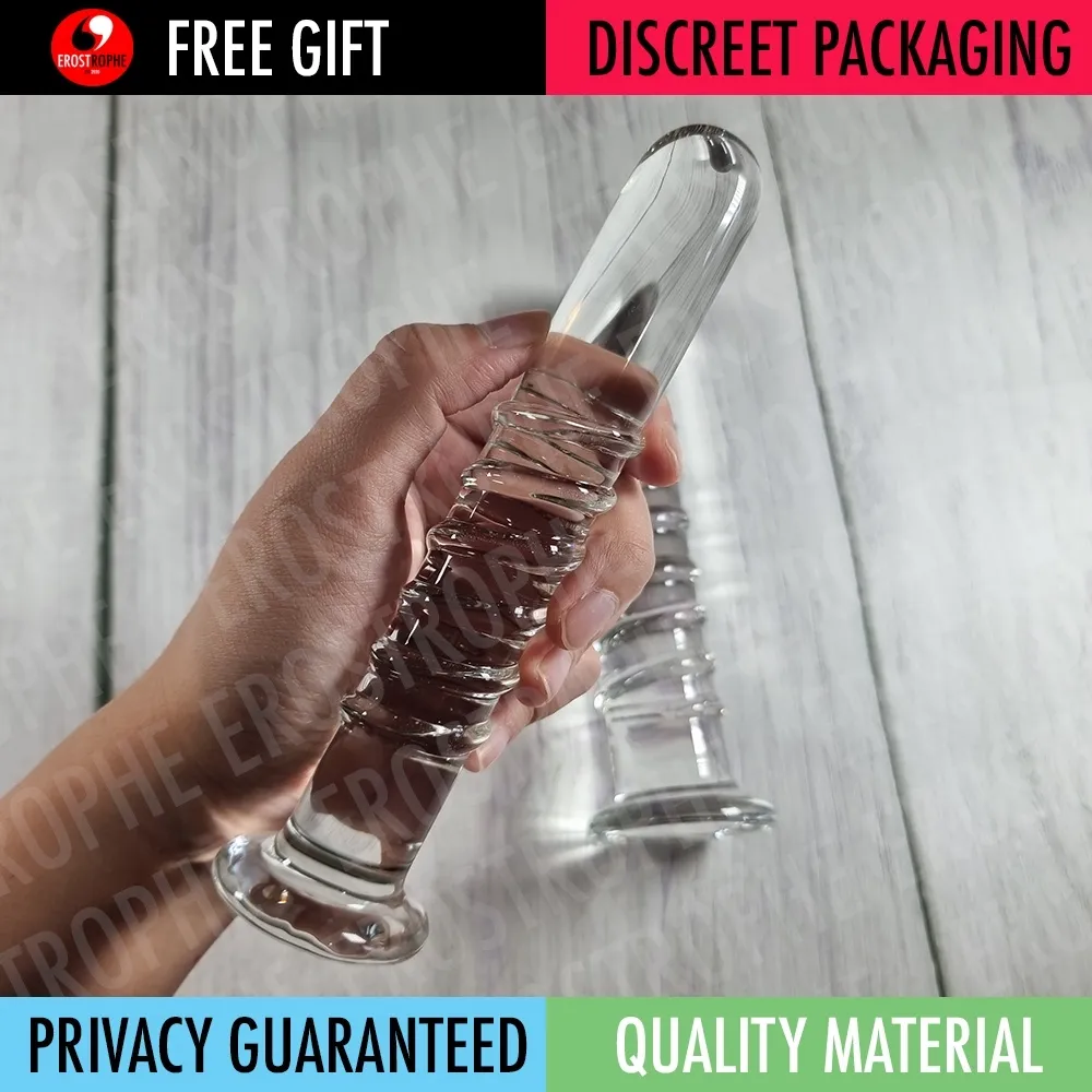 Police Baton Ribbed Glass Dildo Sex Toy Lazada PH