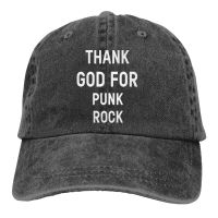 Thank God For Punk Rock Adult Denim Sun Hat Classic Vintage Adjustable Baseball Cap