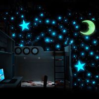 100x Home Wall Night Glow Space Star Stickers Ceiling Decal