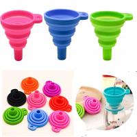 Heat Resistant Folding Silicone Funnel Foldable Funnel Silicone Collapsible Portable Funnel Kitchen Tools Kitchen Accessory 70