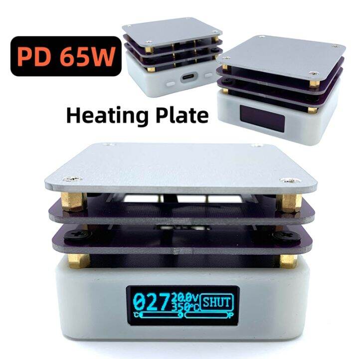 Spare Parts Accessories PD 65W Mini Hot Plate Preheater OLED Display