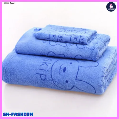 SKFASHION 3 in 1 korean bath towel (Blue) Lazada PH