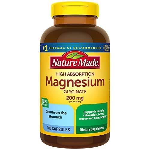 Nature Made Magnesium Glycinate 200 mg per serving, Dietary Supplement