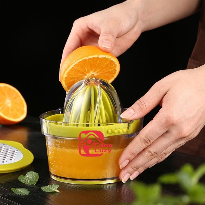 ที่คั้นน้ำส้ม-เครื่องคั้นน้ำส้ม-ขูดขิง-แยกไข่-เครื่องคั้นน้ำผลไม้-ที่คั้นอเนกประสงค์-4in1-multi-function-manual-juicer