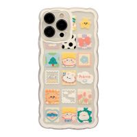 Anxinshui เคสโทรศัพท์เพื่อการป้องกัน TPU ป้องกันรอยขีดข่วนรูปการ์ตูนเคสโทรศัพท์สำหรับ iPhone 13/13Pro/13Pro Max เคสหลังเป็นรอย