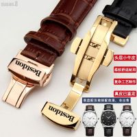 Suitable For [Vitality Strap] Bestdon Strap Men Women Genuine Leather Bracelet Cowhide Butterfly Buckle Mechanical Watch Accessories KKK