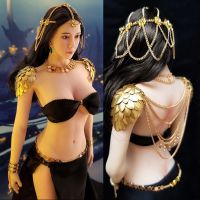 1/6 Female Soldier Golden Belt Shoulder Armor Earrings Bracelet Jewelry Princess Accessory For 12Inch Figure Dolls Model