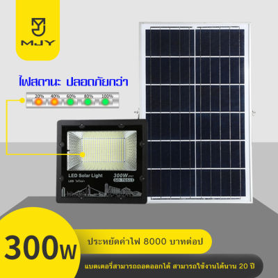 ไฟโซล่าเซลล์ กลางแจ้ง กันน้ำ IP67 อลูมิเนียม 300w solar  light โคมไฟ โซล่าเซลล์