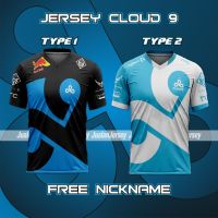 Full sublimation cloud suit 9 nickname 3D printed T-shirt Short sleeved breathable T-shirt