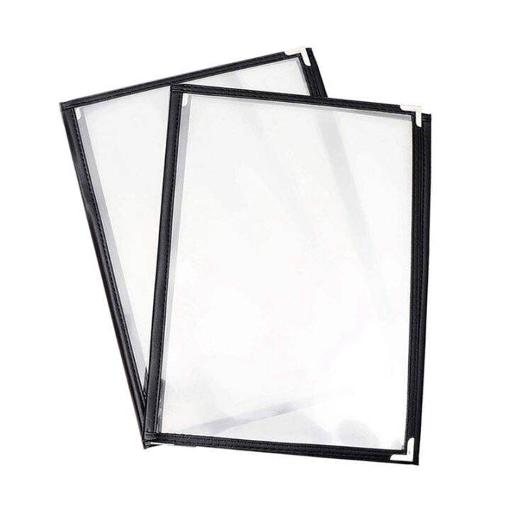 Transparent Restaurant Menu Covers For A4 Size Book Style Cafe Bar 10 Pages 20 View I3650706418