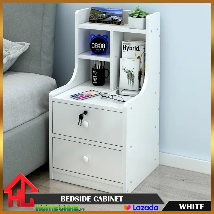 HOMECARE Bedside Table Simple Modern Small W/ 2 Drawer Lazada PH