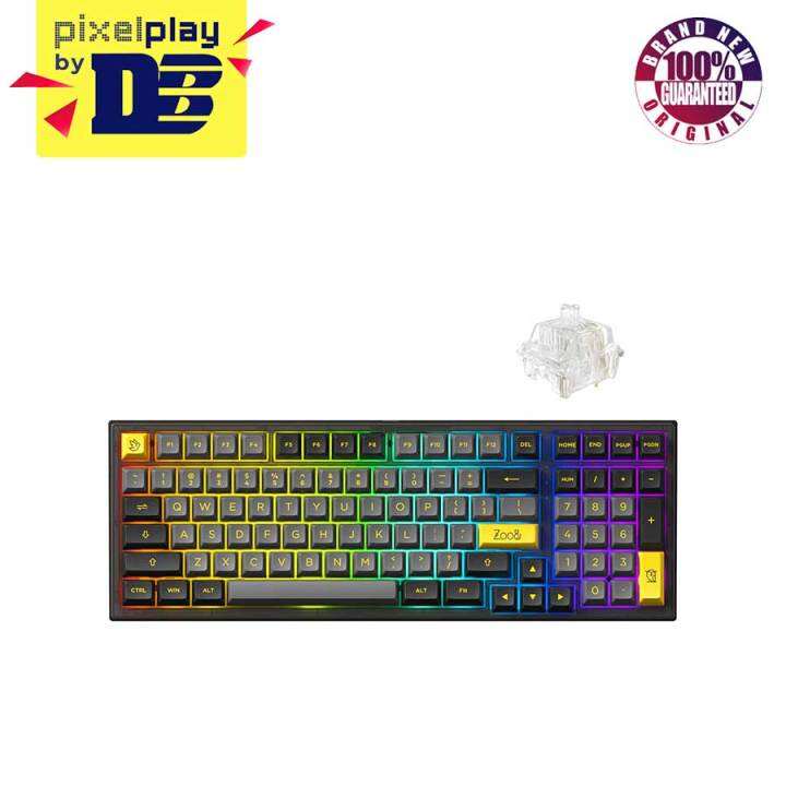 Akko Black & Gold PC98B Plus Multi-Modes RGB Mechanical Keyboard (Akko ...