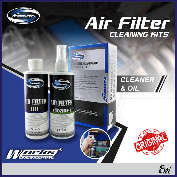 Works Engineering Simota Air Filter Cleaning Cleaner Kit Oil Sabun Cuci Penapis Minyak Service