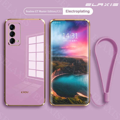 ELAXIS เคสโทรศัพท์มือถือ Realme GT Master Edition/Realme C11/Realme C20/C11 2021,เคสครอบป้องกันไฟฟ้าขอบตรงบางเฉียบกันกระแทก TPU เคสโทรศัพท์มือถือซิลิโคนนิ่มรวมทุกอย่าง